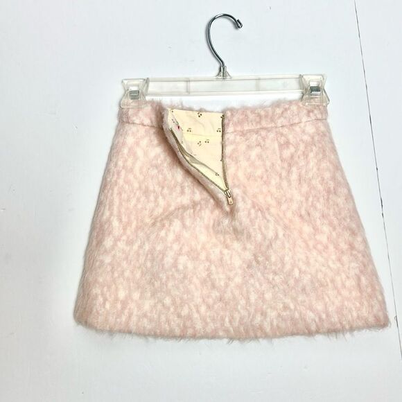 Bonpoint Girls' Fuzzy Mini Skirt Pink Wool Blend size 10 - Picture 3 of 9